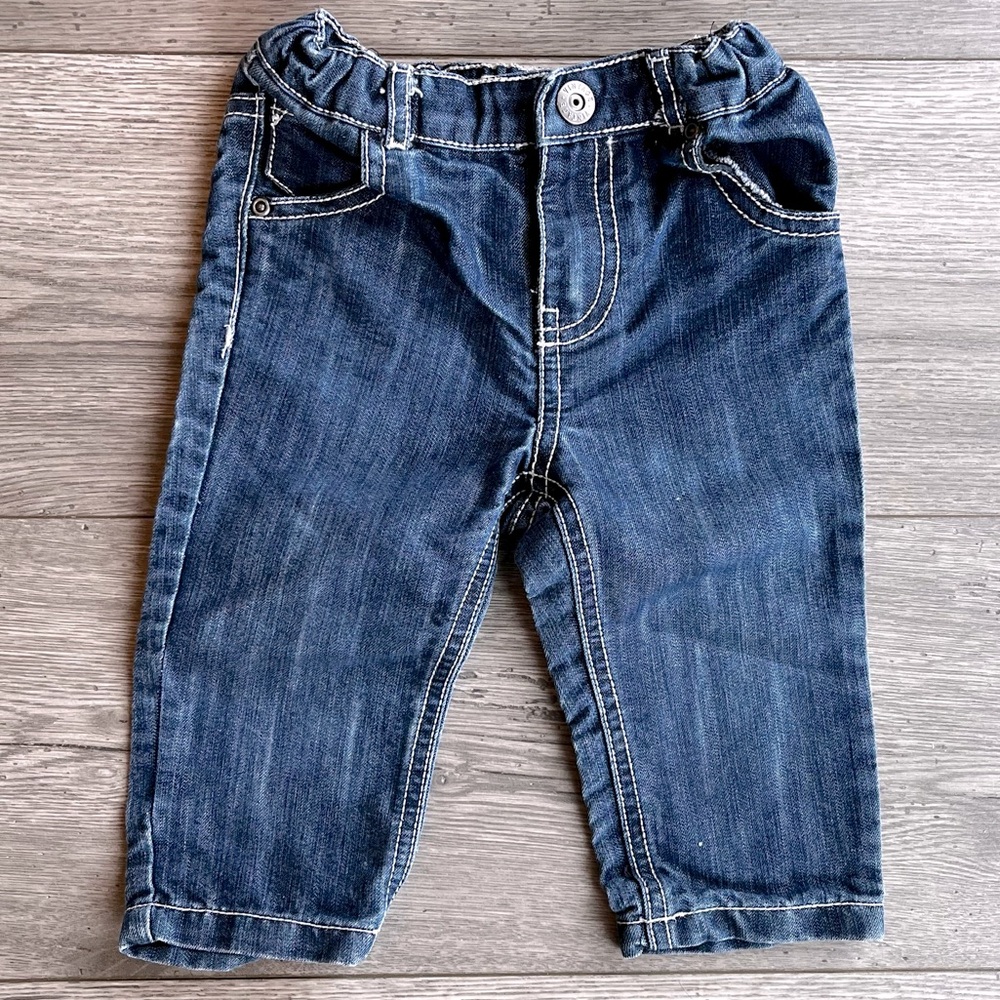Fox Baby Dark Wash Stretchy Jeans 12-18 Months Denim Toddler